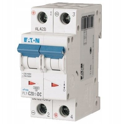 Eaton Wylacznik nadpradowy 2P C 20A
