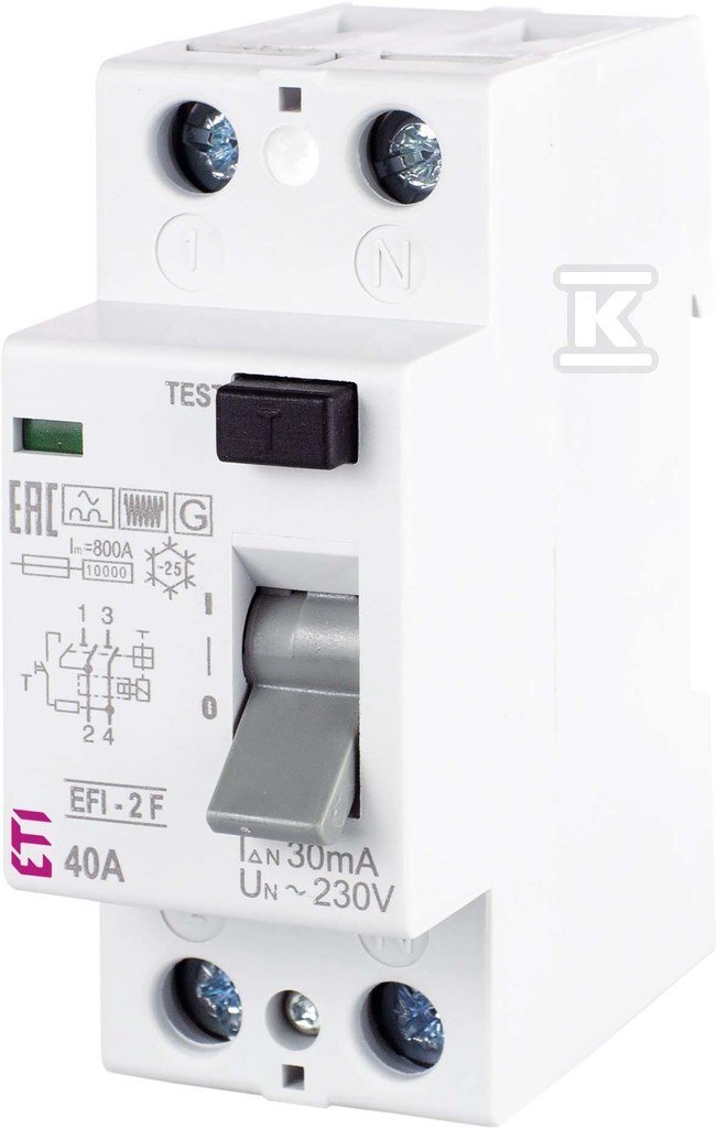 Eti-Polam Wylacznik roznicowopradowy 2P 40A 0