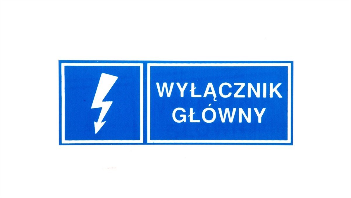 Ergom Tabliczka /znak informacyjny/ TZI 37x105S