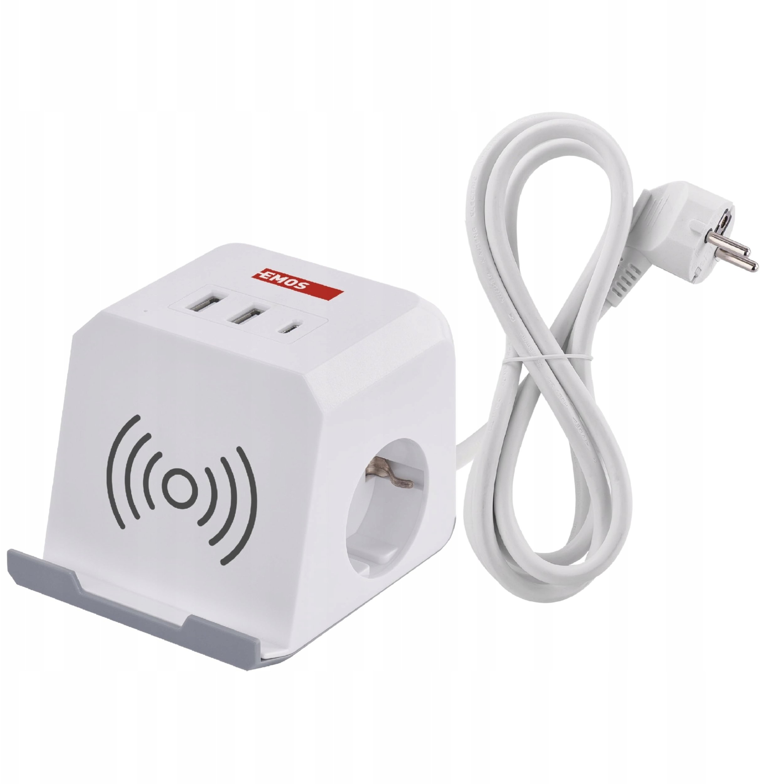 Emos Extension 2 sockets white 2XUSB-A+C