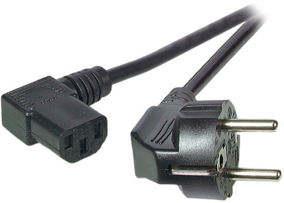 EFB Elektronik kabel zasilajace Czarny 5