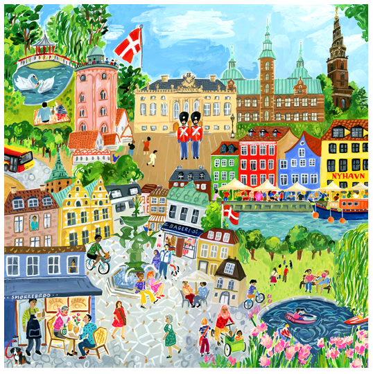 EeBoo - Puzzle - Copenhagen  1000