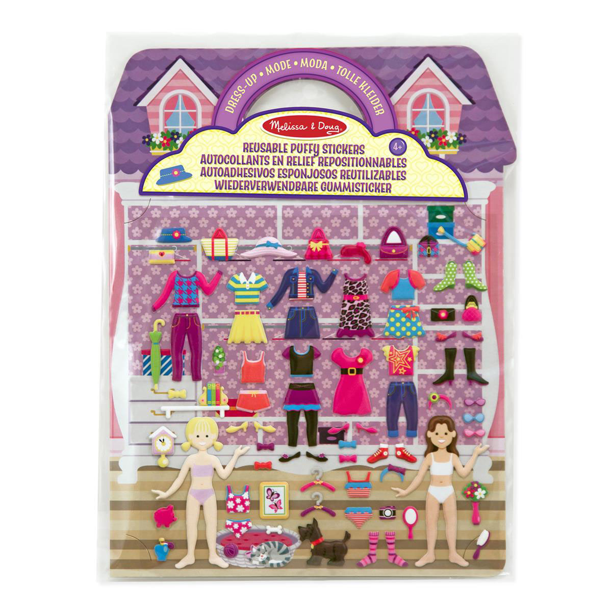 Melissa  Doug - Reusable Puffy Stickers