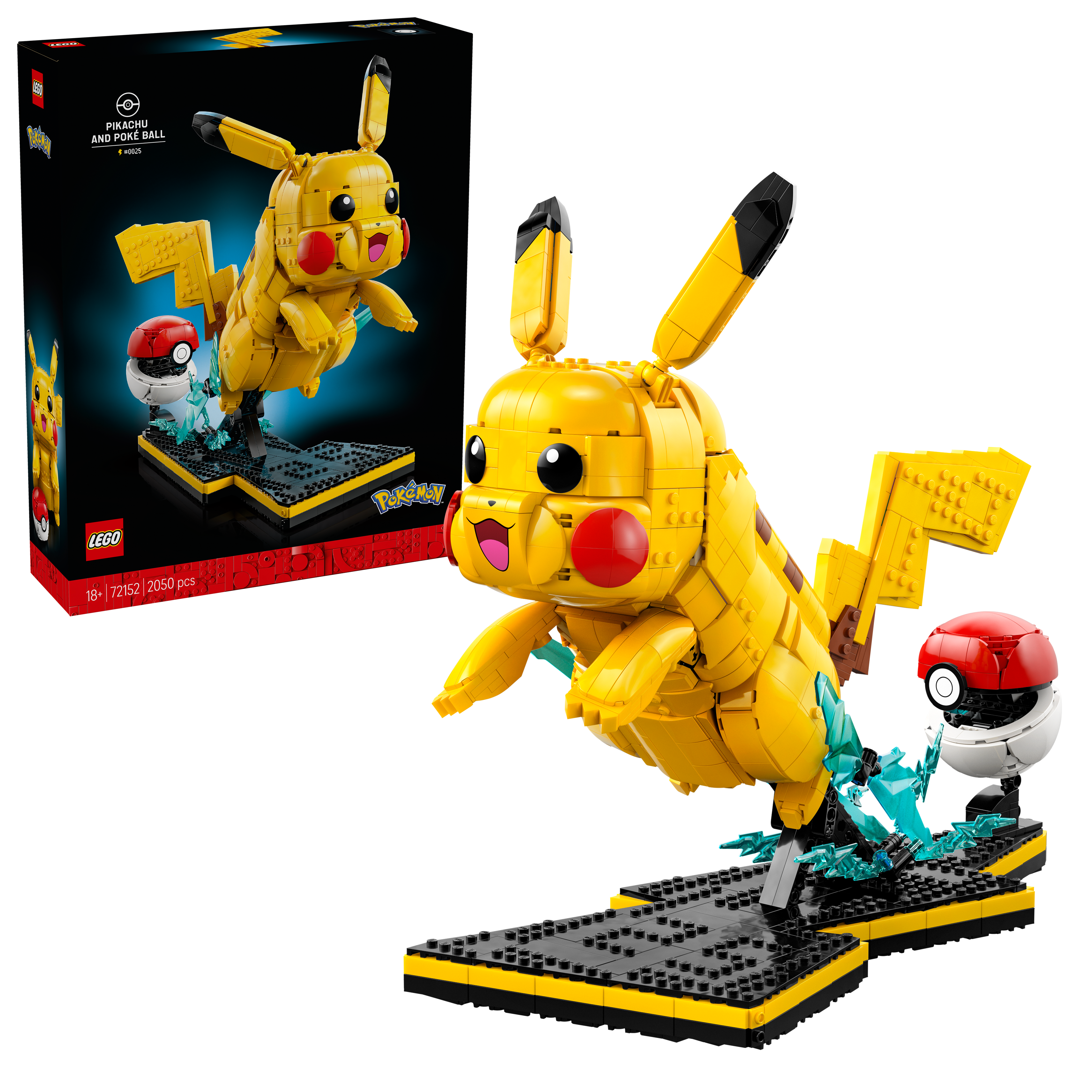 LEGO Pokemon Pikachu and Pokeball (72152)
