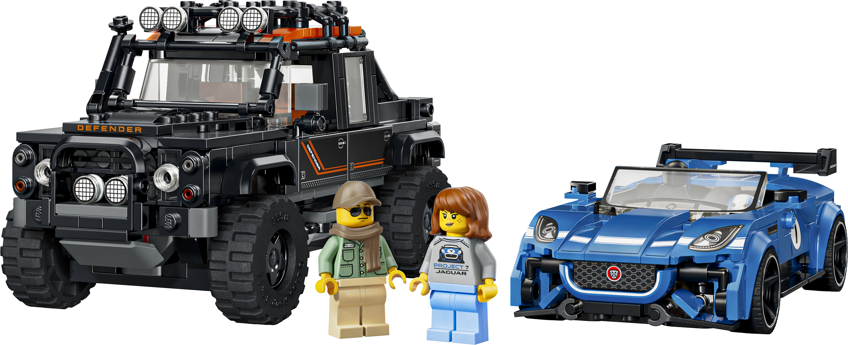 LEGO - Speed Champions - Jaguar Project 7 & Land Rover Defender (77264) (5702018068434) LEGO konstruktors
