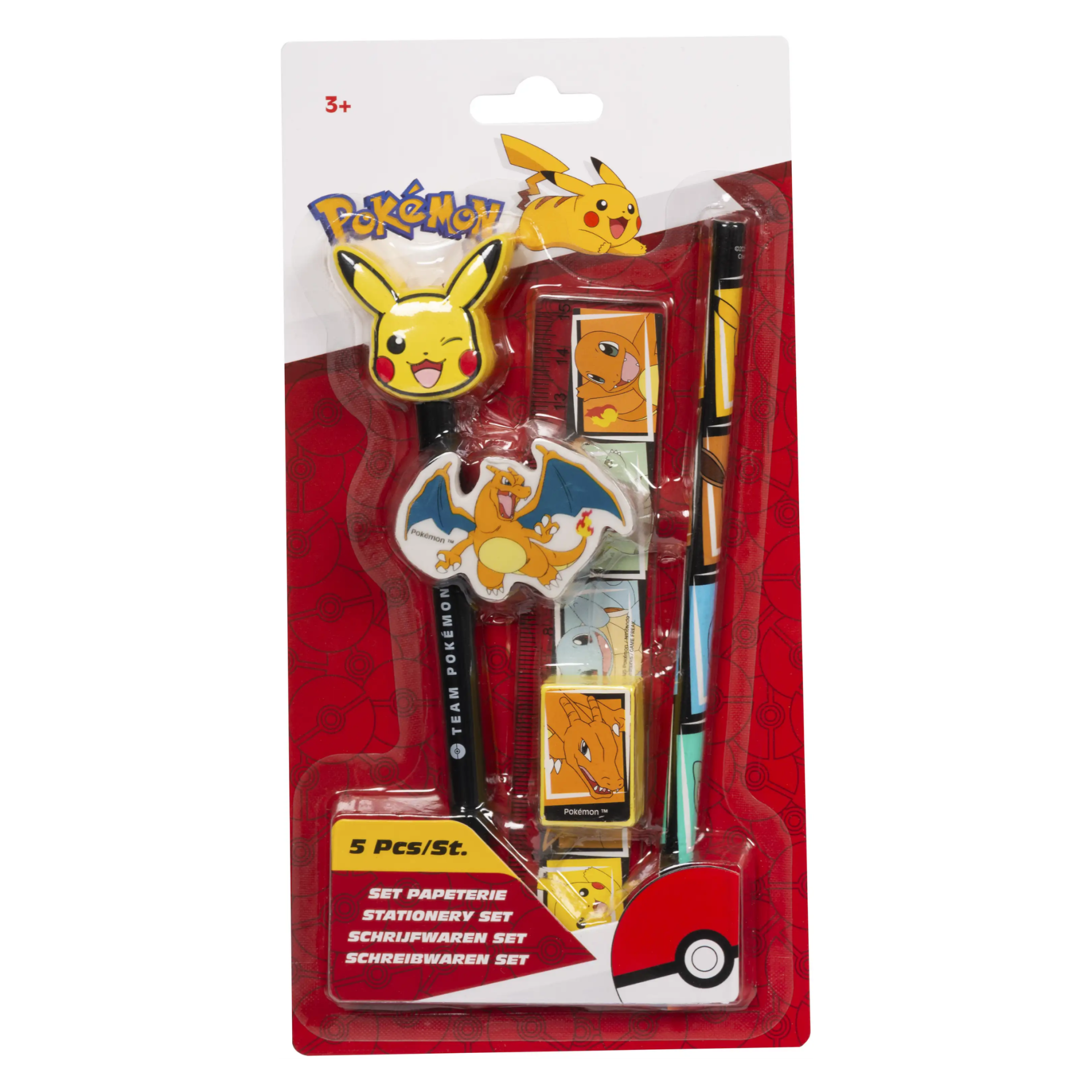 Pokemon - Stationery set 5 pieces