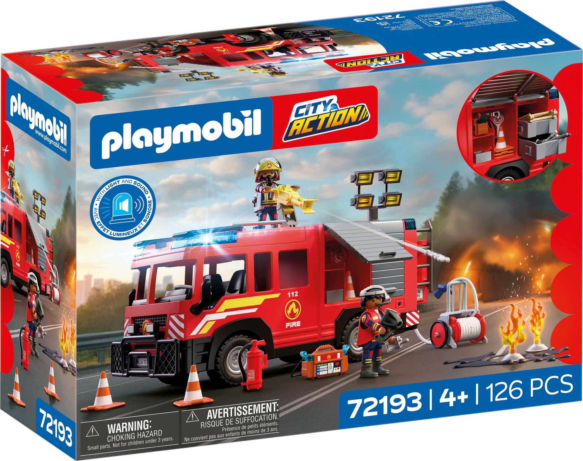 PLAYMOBIL - Fire Rescue Truck (72193)