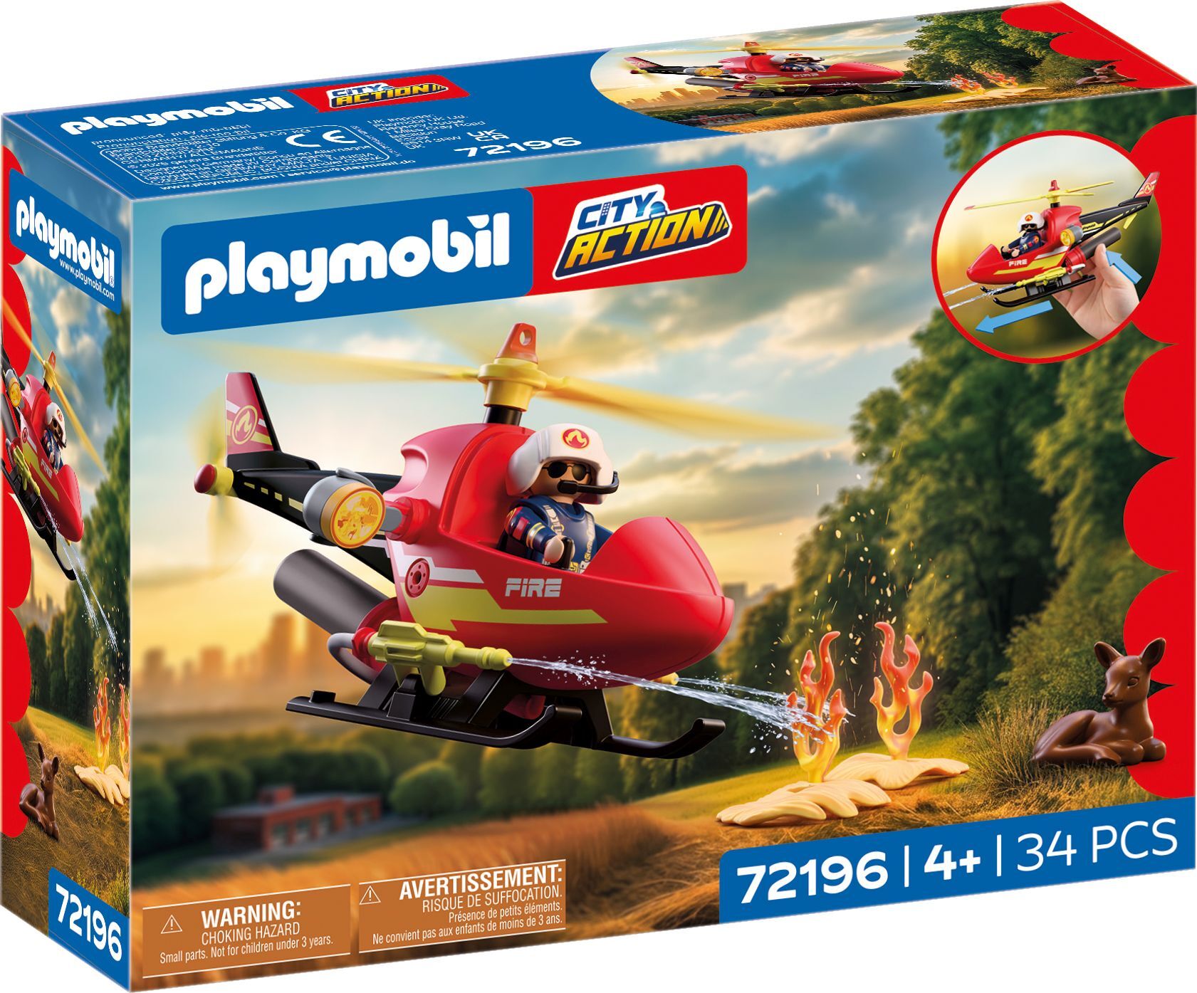 PLAYMOBIL - Firefighting Helicopter (72196) 72196
