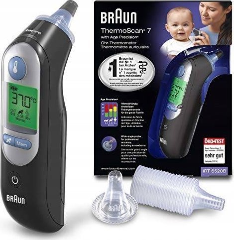 Braun ThermoScan Registered  7 with Age Precision Registered  - Black termometrs