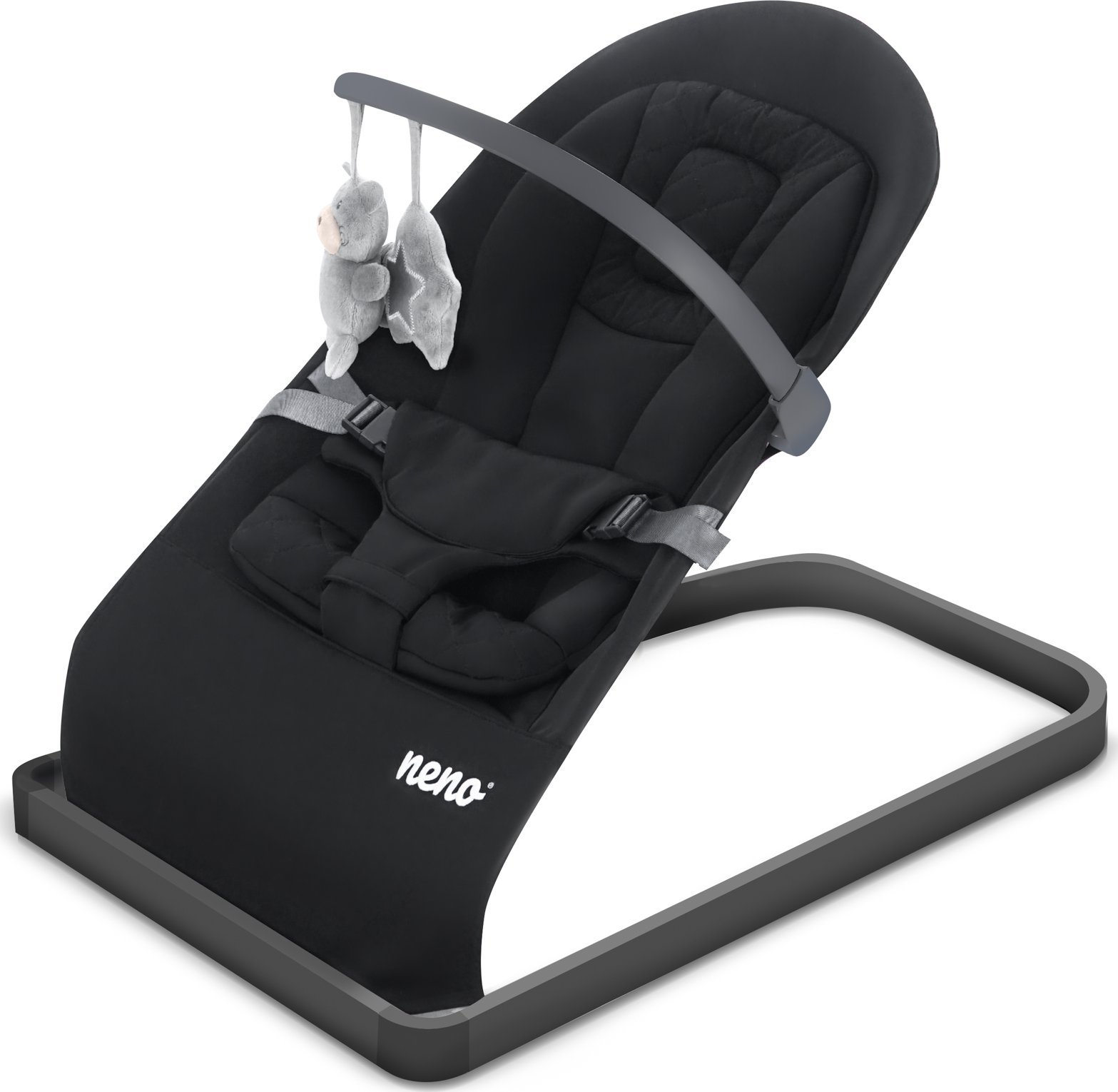 Neno Chiaro lezaczek dla dzieci Black šūpuļkrēsls