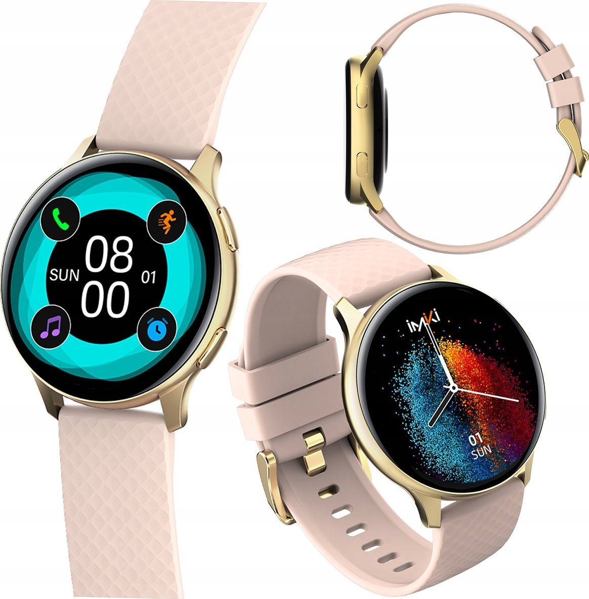 IMIKI - SMART WATCH IMIKI KW66PRO         GOLD-PINK JUM000099 (6973626300349) Viedais pulkstenis, smartwatch