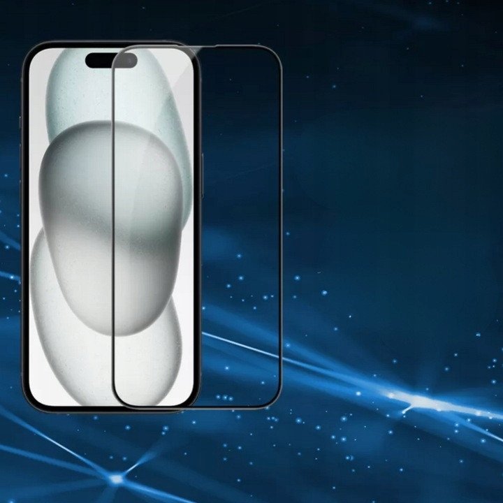 TELTECH PREMIUM SZKLO 6D IPHONE 16 PRO SZKLO PROFILOWANE HARTOWANE FULL COVER CZARNA RAMKA 35399 (5904238716762) aizsardzība ekrānam mobilajiem telefoniem