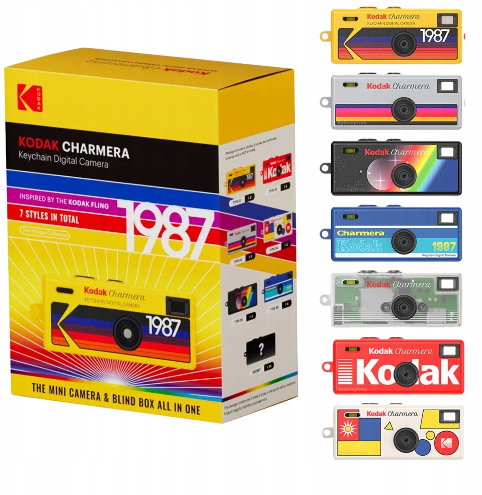 Kodak CHARMERA Keychain Digital Camera RK0601 Blind Box 1pc (random color) Digitālā kamera
