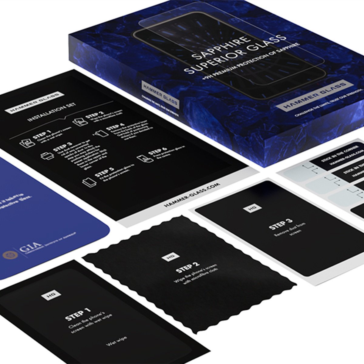 Hammer Glass szklo szafirowe Sapphire do Iphone 17 Pro Max GSM197174 (5904639308627) aizsardzība ekrānam mobilajiem telefoniem
