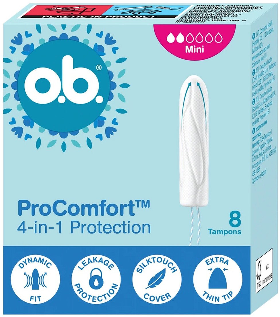 O.B. ProComfort Mini tampony 8szt