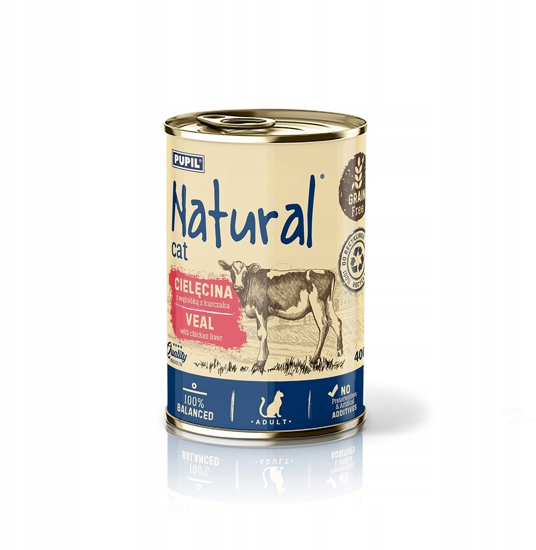 NATURAL Cielecina z watrobka z kurczaka