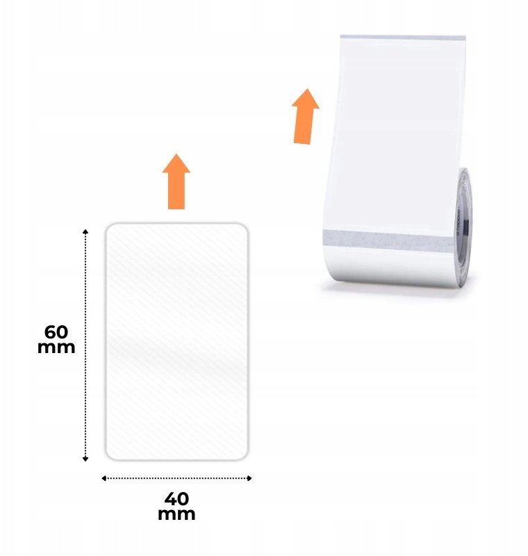 Niimbot Etykiety B Series TT40x60-125 transparentne