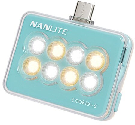 Nanlite Cookie-s LED Selfie Light Cyan