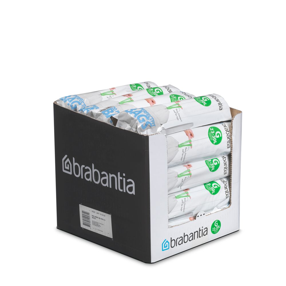 Maisiņi G 23-30 L [Iepak. 20 gb.]Disp - White, Brabantia atkritumu tvertne