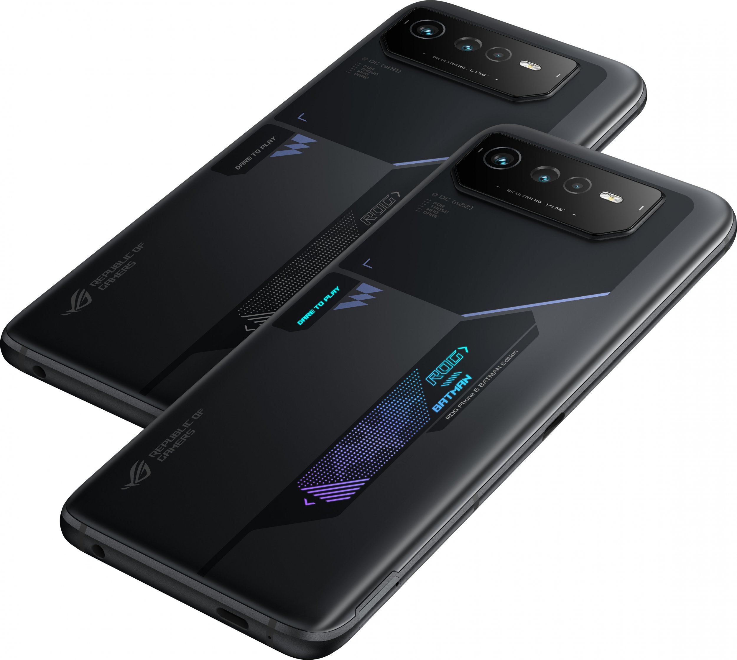 Asus ROG Phone 6 BATMAN Edition Night Black, 6.78 ", AMOLED, 1080 x 2448 pixels, MediaTek, Dimensity 9000+ (4 nm), Internal RAM 12 GB, 256 G Mobilais Telefons