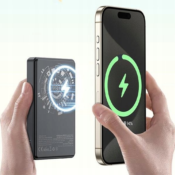 INduction Powerbank MagSafe 10000mAh 22,5W Mobilais Telefons INduction Powerbank MagSafe 10000mAh 22,5W Mobilais Telefons