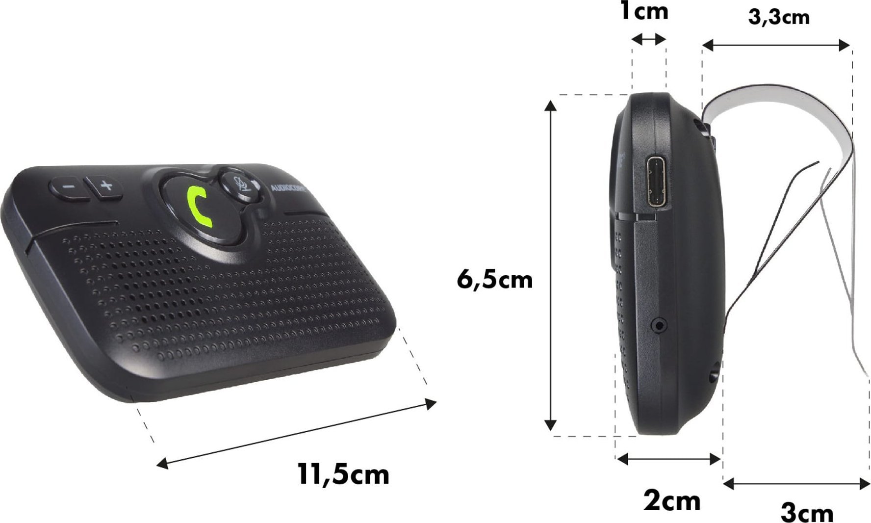 Car Handsfree kit BT 5.0 A2DP autostart AC47 Mobilais Telefons