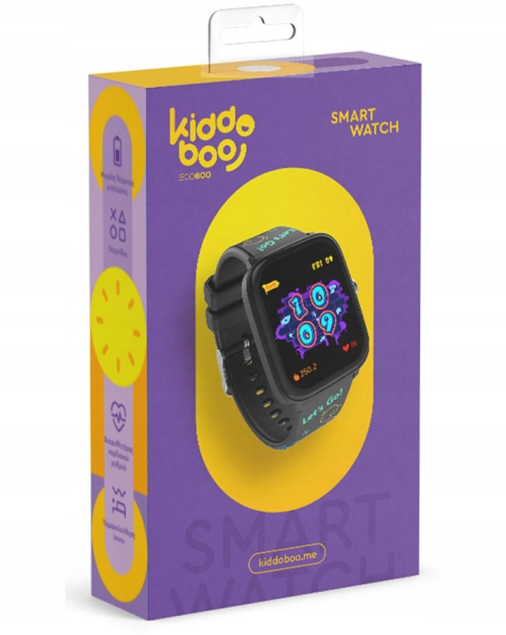 Smartwatch Atmosphera Zegarek Smartwatch Dla Dziecka Smart Watch Krokomierz Gry / Kidoboo Czarny / 019 Lite C2 SB10004 (5904647828452) Viedais pulkstenis, smartwatch