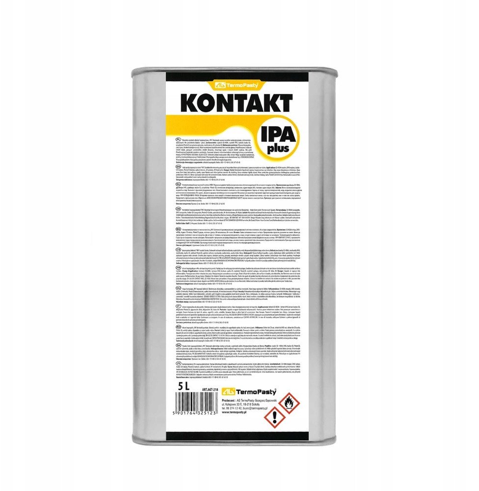 AG TermoPasty ALKOHOL IZOPROPYLOWY KONTAKT-IPA-PLUS/5000 KANISTER