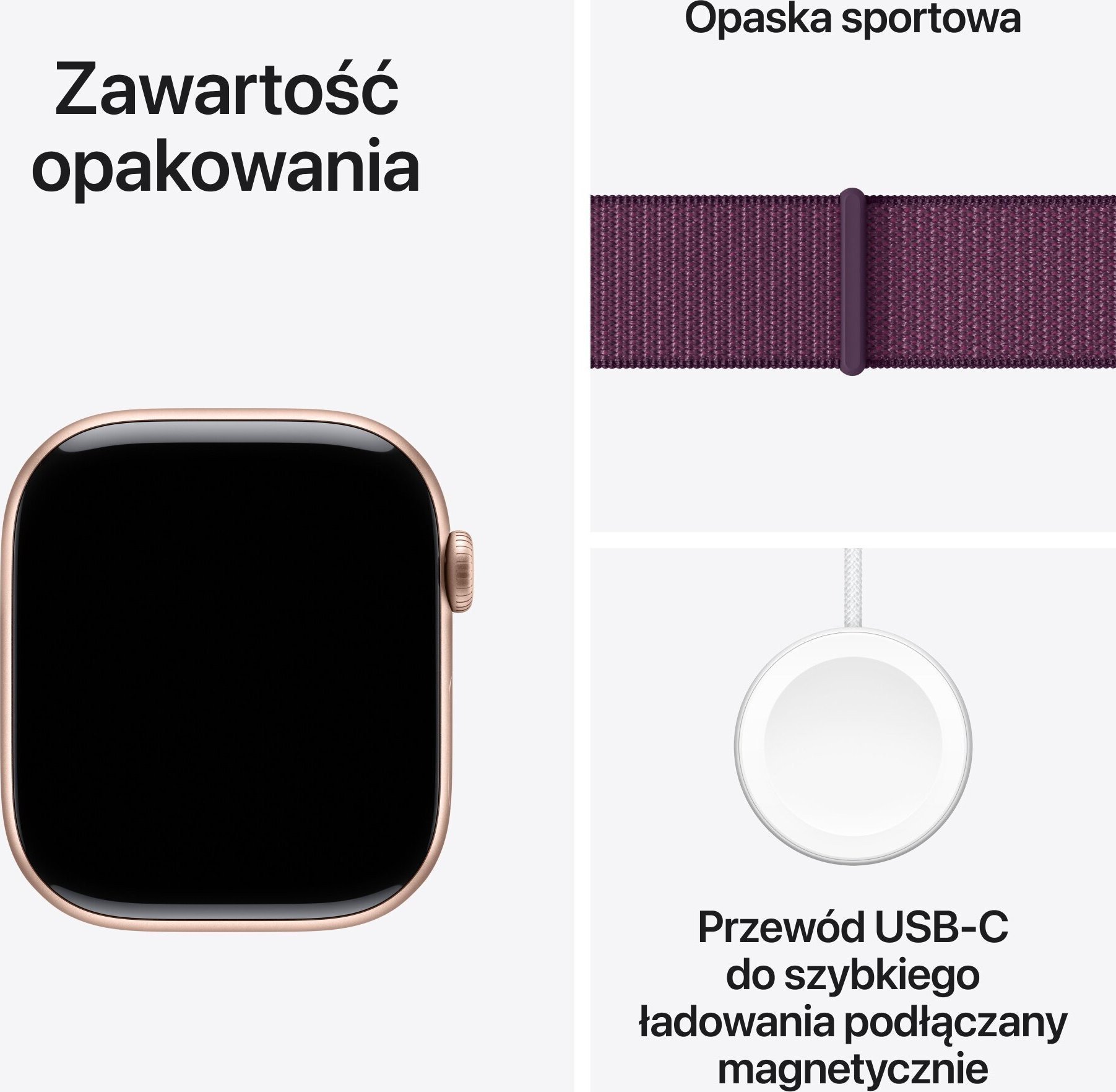 Smartwatch Apple Watch 10 GPS 46mm Rose Gold Alu Sport Loop Fioletowy (MWWV3QI/A) MWWV3QI/A (195949565250) Viedais pulkstenis, smartwatch Smartwatch Apple Watch 10 GPS 46mm Rose Gold Alu Sport Loop Fioletowy (MWWV3QI/A) MWWV3QI/A (195949565250) Viedais pulkstenis, smartwatch
