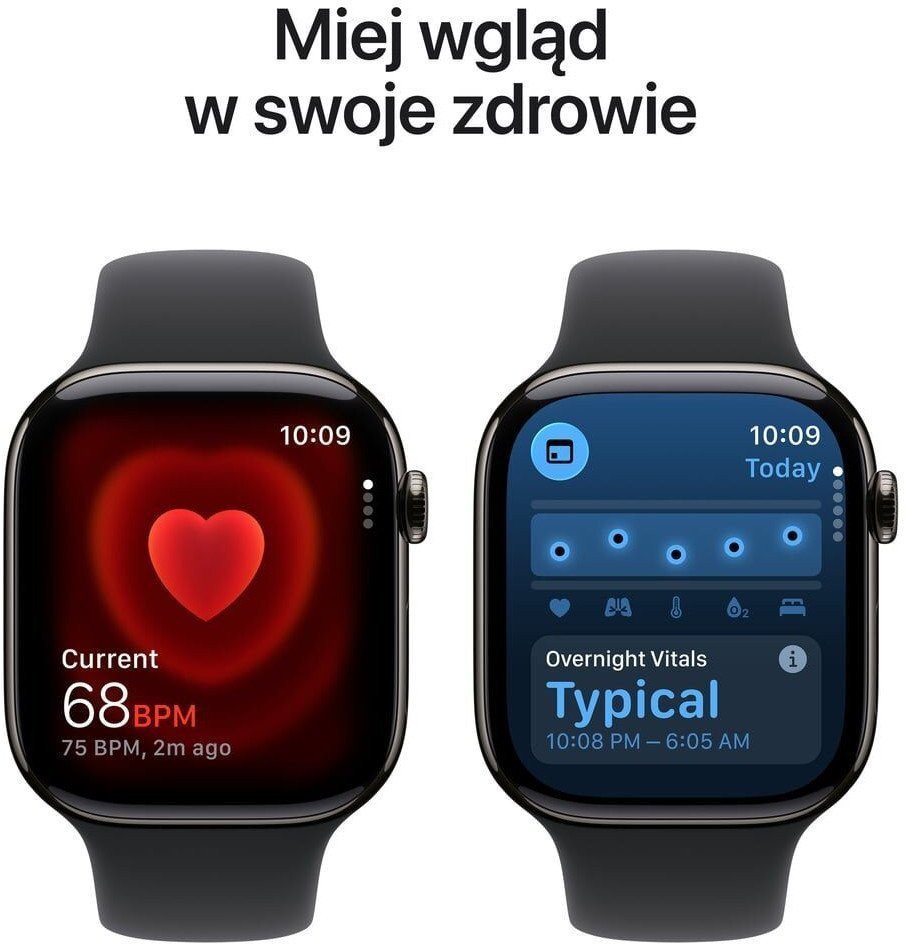 Smartwatch Apple Watch 11 GPS 42mm Jet Black Alu Sport Band S/M Czarny (MEQT4MP-A) MEQT4MP-A (195950631357) Viedais pulkstenis, smartwatch Smartwatch Apple Watch 11 GPS 42mm Jet Black Alu Sport Band S/M Czarny (MEQT4MP-A) MEQT4MP-A (195950631357) Viedais pulkstenis, smartwatch