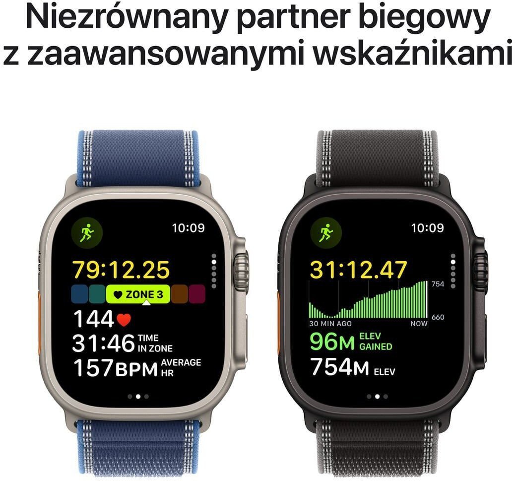 Smartwatch Apple Watch Ultra 3 GPS + Cellular 49mm Natural Titanium / Ocean Band Niebieski (MEWH4QP-A) MEWH4QP-A (195950608830) Viedais pulkstenis, smartwatch Smartwatch Apple Watch Ultra 3 GPS + Cellular 49mm Natural Titanium / Ocean Band Niebieski (MEWH4QP-A) MEWH4QP-A (195950608830) Viedais pulkstenis, smartwatch