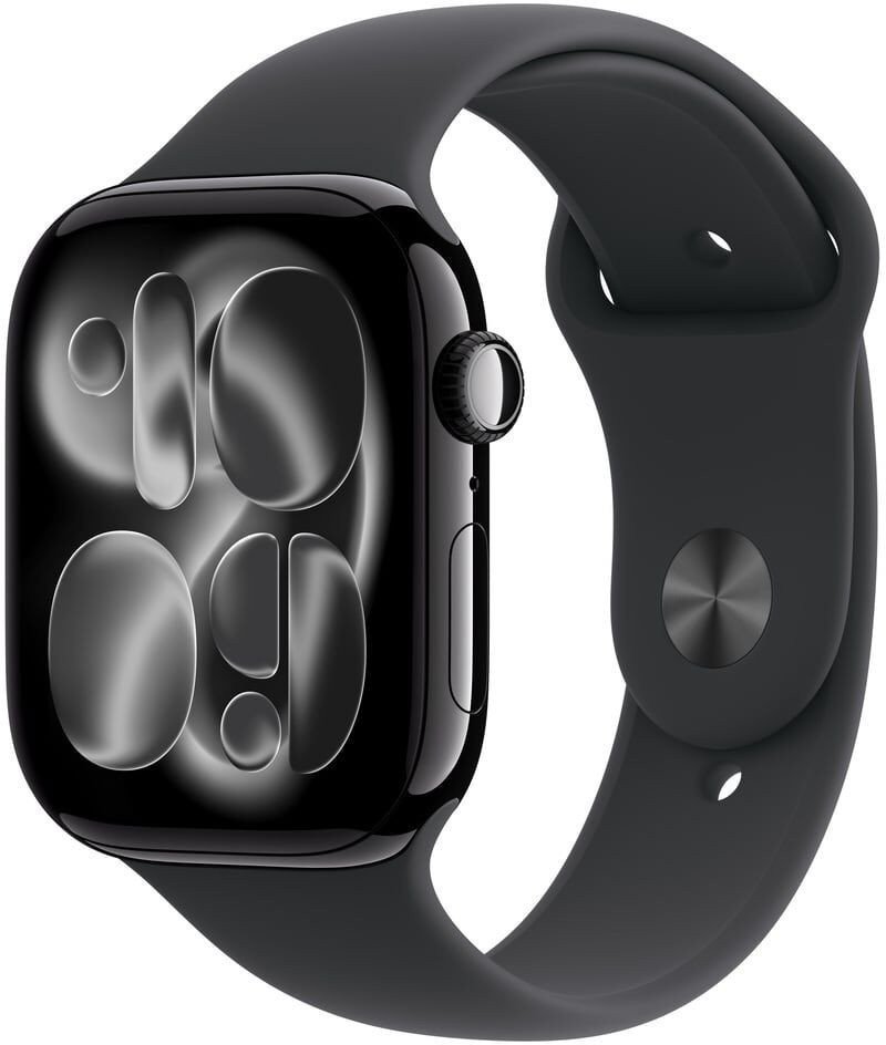 Smartwatch Apple Watch 11 GPS + Cellular 46mm Jet Black Alu Sport Band M/L Czarny (MFC44ZR/A) MFC44ZR/A (0195950630787) Viedais pulkstenis, smartwatch Smartwatch Apple Watch 11 GPS + Cellular 46mm Jet Black Alu Sport Band M/L Czarny (MFC44ZR/A) MFC44ZR/A (0195950630787) Viedais pulkstenis, smartwatch