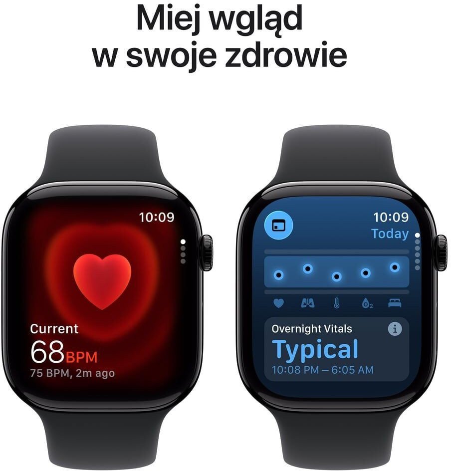 Smartwatch Apple Watch 11 GPS + Cellular 46mm Jet Black Alu Sport Band M/L Czarny (MFC44ZR/A) MFC44ZR/A (0195950630787) Viedais pulkstenis, smartwatch Smartwatch Apple Watch 11 GPS + Cellular 46mm Jet Black Alu Sport Band M/L Czarny (MFC44ZR/A) MFC44ZR/A (0195950630787) Viedais pulkstenis, smartwatch