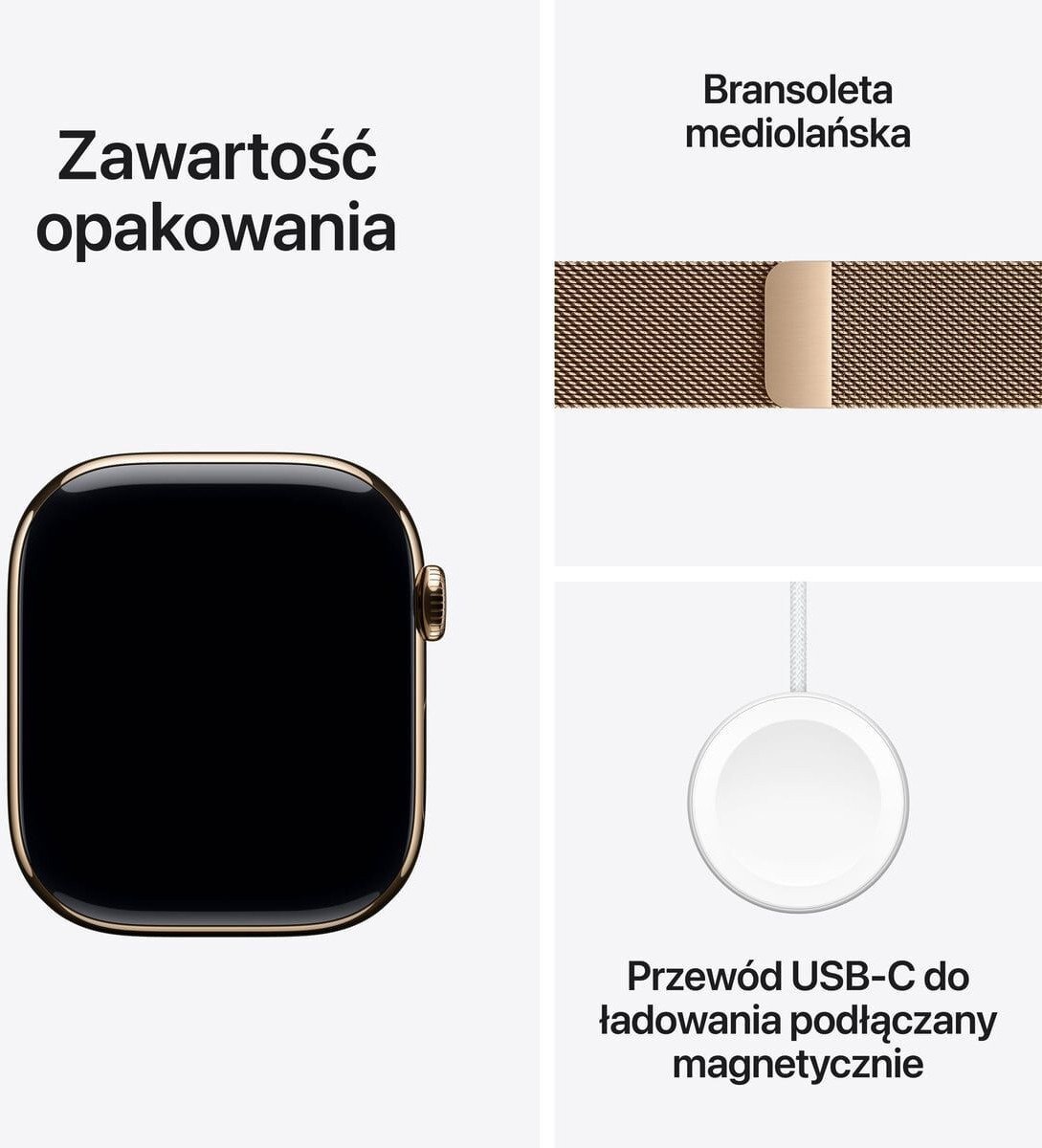 Smartwatch Apple Watch 11 GPS + Cellular 46mm Gold Titanium Milanese Loop S/M Zloty (MFD74ZR/A) MFD74ZR/A (0195950629590) Viedais pulkstenis, smartwatch Smartwatch Apple Watch 11 GPS + Cellular 46mm Gold Titanium Milanese Loop S/M Zloty (MFD74ZR/A) MFD74ZR/A (0195950629590) Viedais pulkstenis, smartwatch