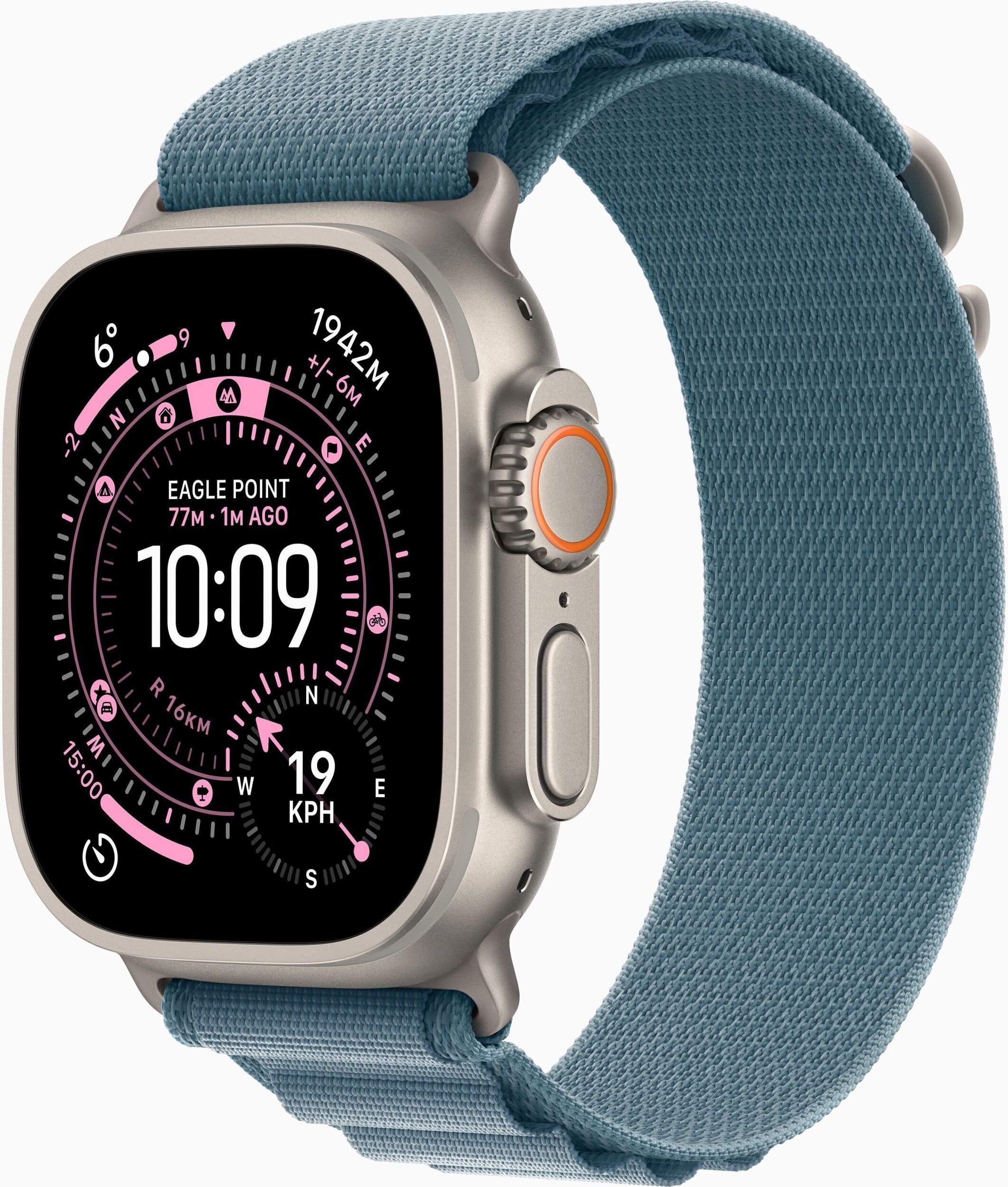 Smartwatch Apple Watch Ultra 3 GPS + Cellular 49mm Natural Titanium / Alpine Loop S Niebieski (MEWK4QP/A) MEWK4QP/A (195950608960) Viedais pulkstenis, smartwatch Smartwatch Apple Watch Ultra 3 GPS + Cellular 49mm Natural Titanium / Alpine Loop S Niebieski (MEWK4QP/A) MEWK4QP/A (195950608960) Viedais pulkstenis, smartwatch