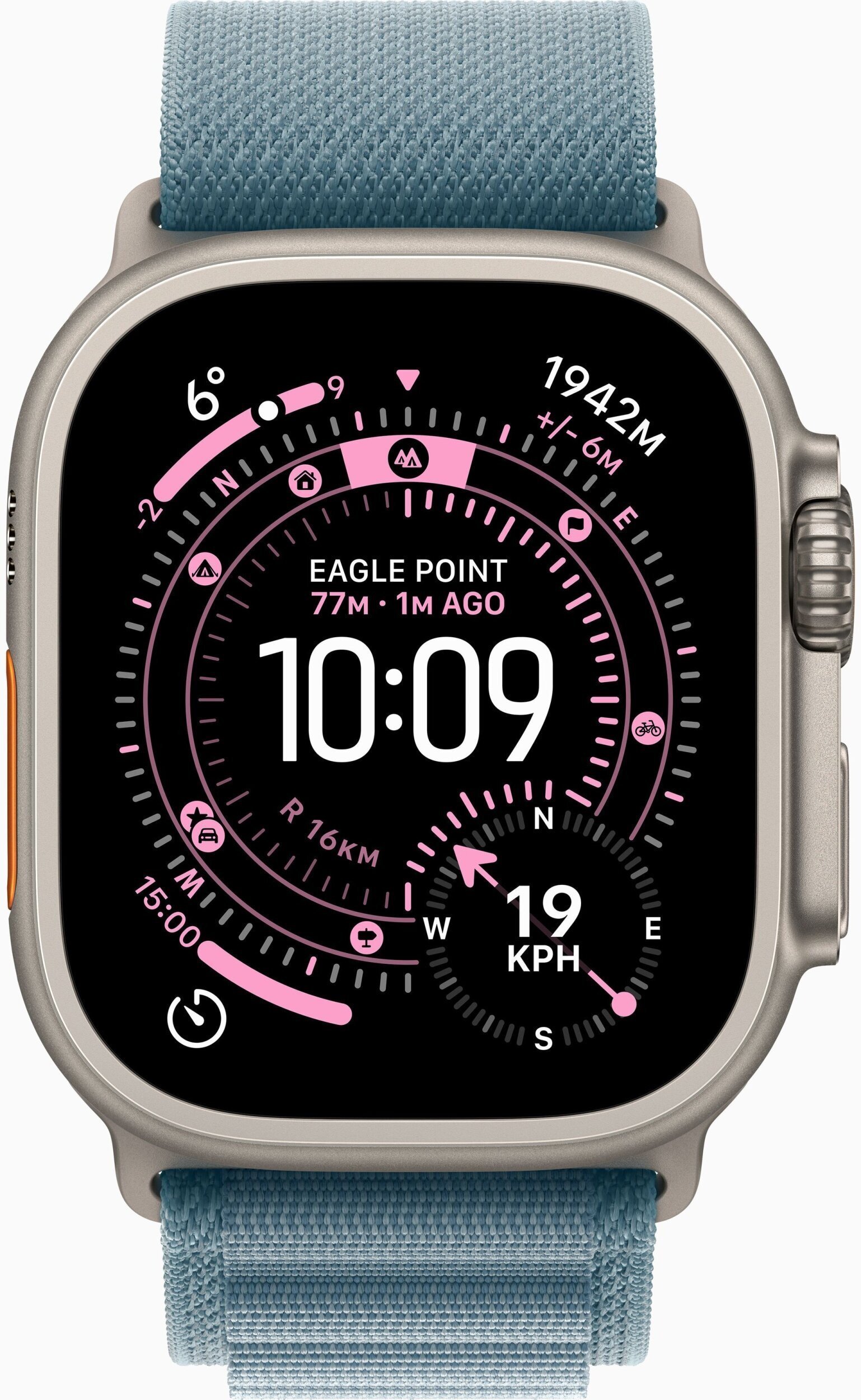 Smartwatch Apple Watch Ultra 3 GPS + Cellular 49mm Natural Titanium / Alpine Loop S Niebieski (MEWK4QP/A) MEWK4QP/A (195950608960) Viedais pulkstenis, smartwatch Smartwatch Apple Watch Ultra 3 GPS + Cellular 49mm Natural Titanium / Alpine Loop S Niebieski (MEWK4QP/A) MEWK4QP/A (195950608960) Viedais pulkstenis, smartwatch