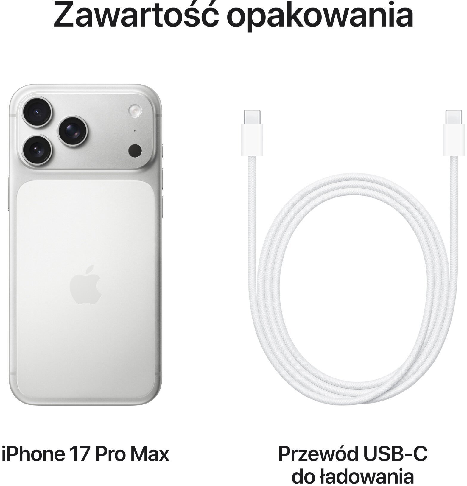 Smartfon Apple iPhone 17 Pro Max 5G 12/256GB Srebrny  15662722 (21629907) Mobilais Telefons