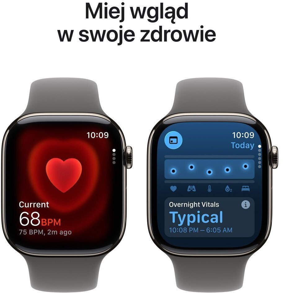 Smartwatch Apple Watch 11 GPS + Cellular 46mm Natural Titanium Sport Band M/L Grafitowy (MFCX4MP/A) MFCX4MP/A (195950629712) Viedais pulkstenis, smartwatch Smartwatch Apple Watch 11 GPS + Cellular 46mm Natural Titanium Sport Band M/L Grafitowy (MFCX4MP/A) MFCX4MP/A (195950629712) Viedais pulkstenis, smartwatch