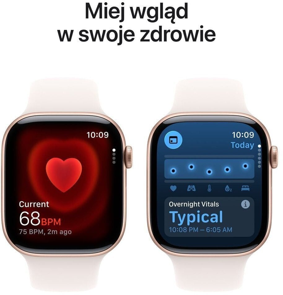 Smartwatch Apple Watch 11 GPS 42mm Rose Gold Alu Sport Band S/M Rozowy (MEU04RK/A) 15740637 (195950619119) Viedais pulkstenis, smartwatch Smartwatch Apple Watch 11 GPS 42mm Rose Gold Alu Sport Band S/M Rozowy (MEU04RK/A) 15740637 (195950619119) Viedais pulkstenis, smartwatch