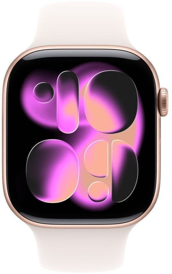 Smartwatch Apple Watch 11 GPS 42mm Rose Gold Alu Sport Band S/M Rozowy (MEU04RK/A) 15740637 (195950619119) Viedais pulkstenis, smartwatch Smartwatch Apple Watch 11 GPS 42mm Rose Gold Alu Sport Band S/M Rozowy (MEU04RK/A) 15740637 (195950619119) Viedais pulkstenis, smartwatch