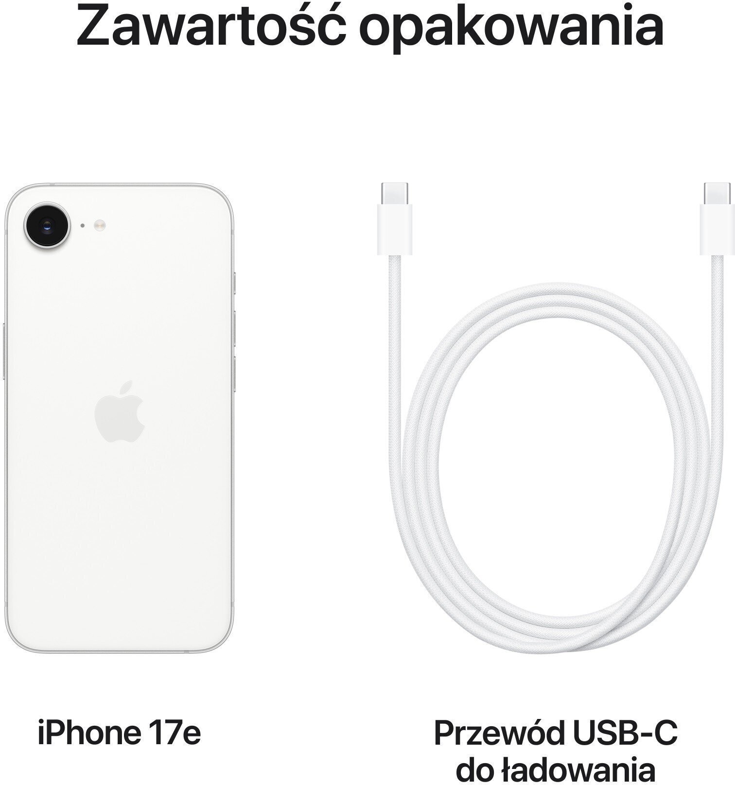 Smartfon Apple iPhone 17e 5G 8/256GB Bialy  (MHRW4SX/A) MHRW4SX/A (195951030746) Mobilais Telefons