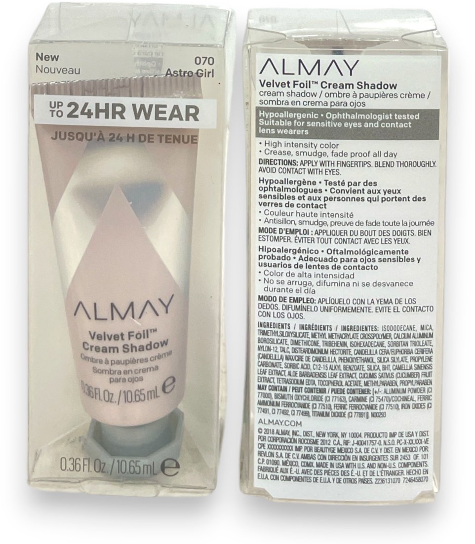 Almay   Velvet Foil  Metallic  Cream Eyeshadow