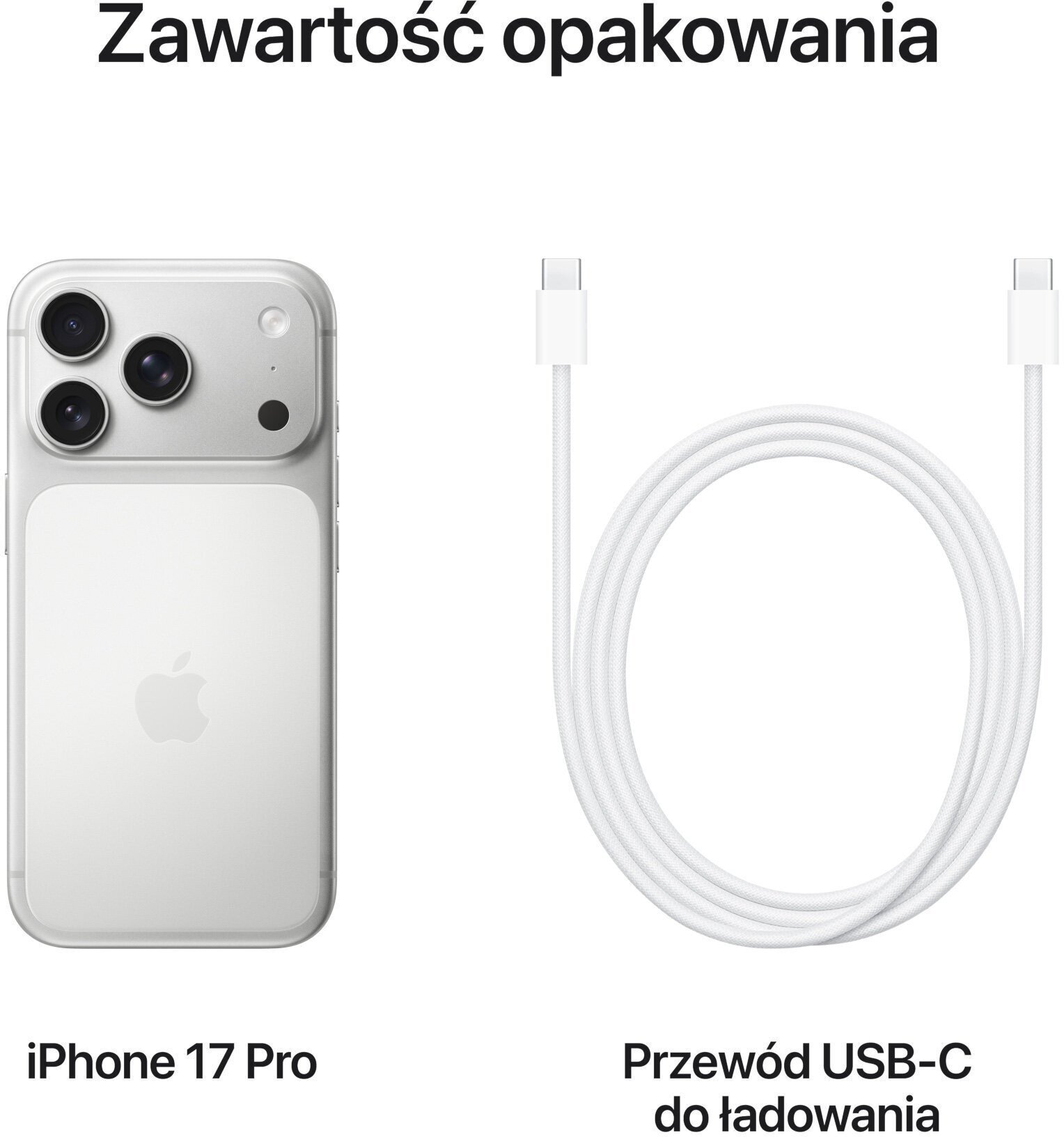 Smartfon Apple iPhone 17 Pro 5G 12/512GB Srebrny  (MG8K4QN/A) MG8K4QN/A (195950627770) Mobilais Telefons