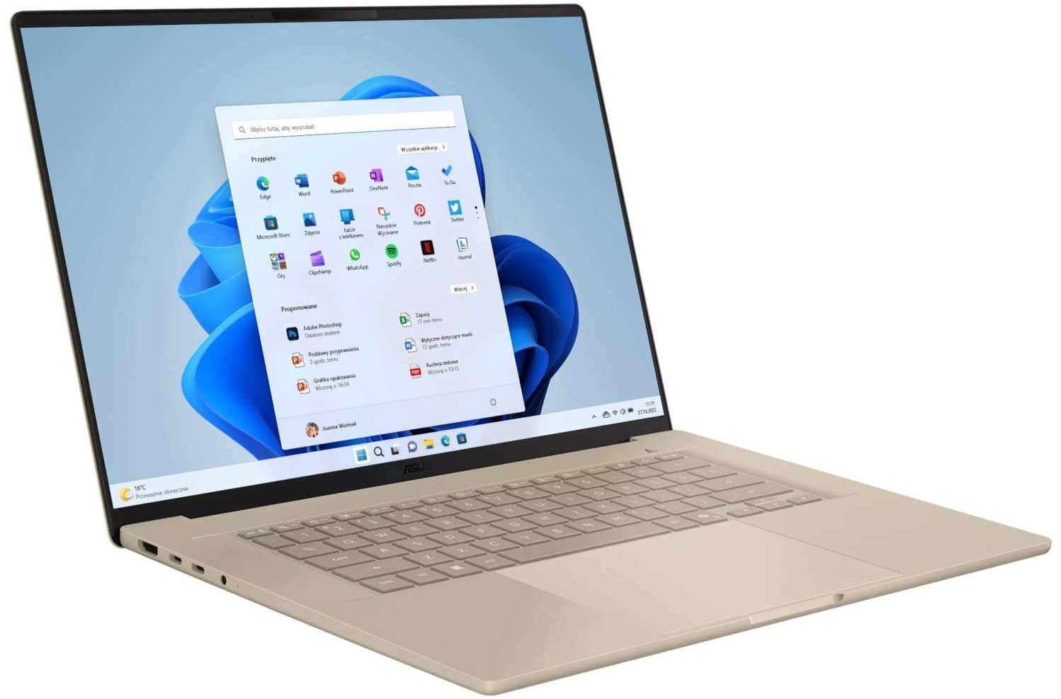 Laptop Asus Zenbook A16 OLED UX3607QA-SH039W