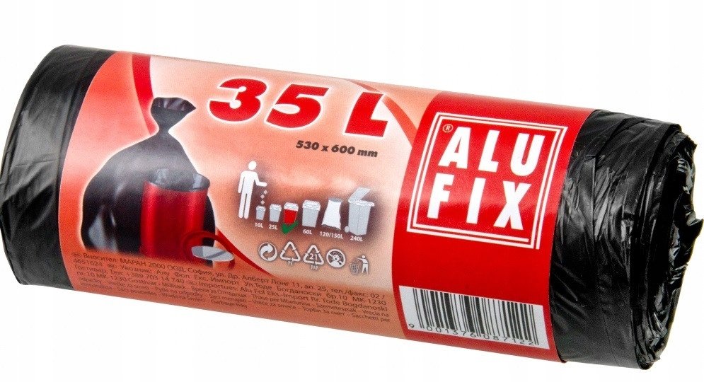 Alufix Worki na smieci HDPE 35l