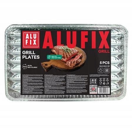 Alufix Tacki grillowe Fix-Grill  aluminiowe  prostokatne