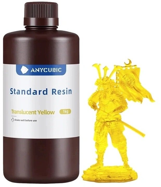 Anycubic Zywica Standard Resin (zolta transparentna)
