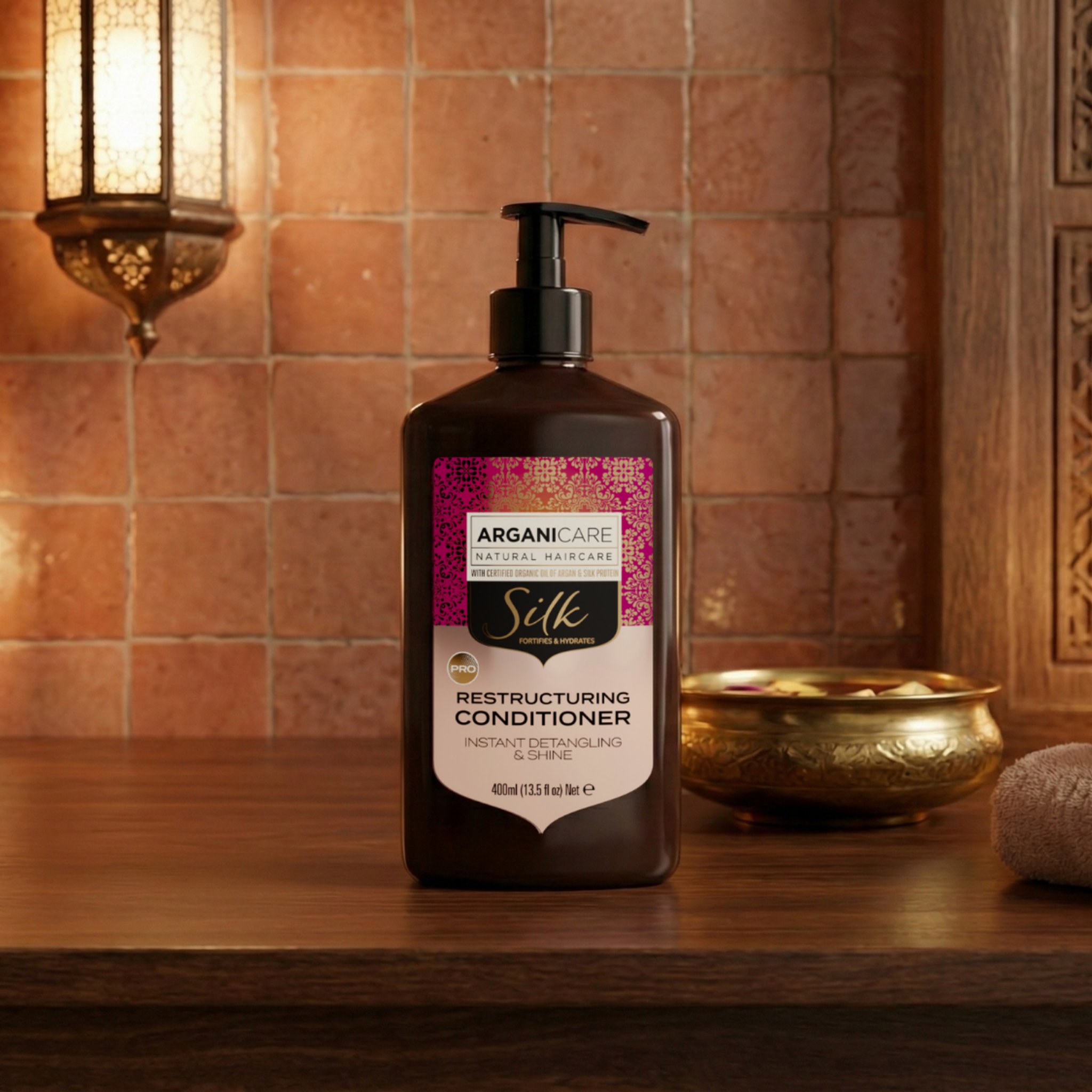 Arganicare   Silk Protein  Hair Conditioner  Detangling