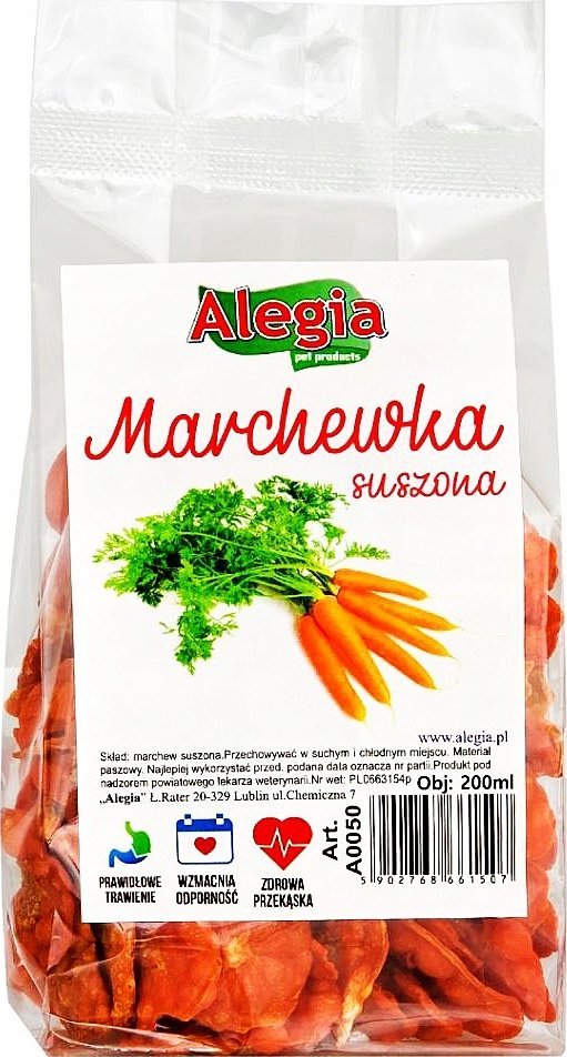 Alegia ALEGIA PRZYSMAK MARCHEW SUSZONA 200ML/60G