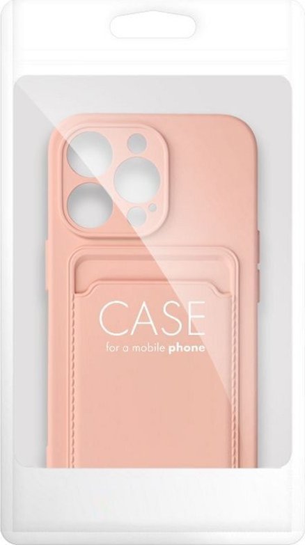 OEM Futeral CARD CASE do IPHONE 15 rozowy 13844279 (5903396211843) maciņš, apvalks mobilajam telefonam